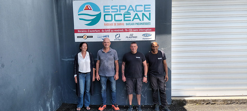 L'équipe Espace Océan en Guadeloupe